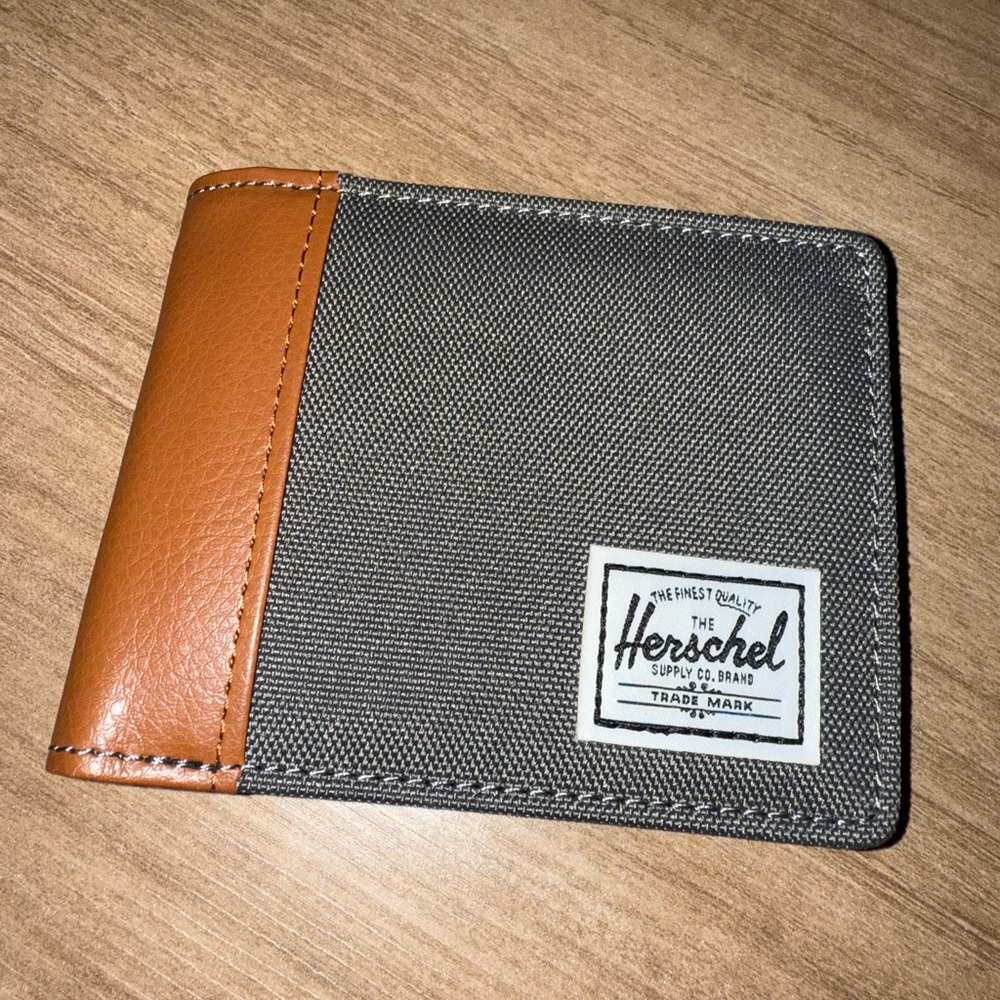 Herschel Gray and Tan Wallet